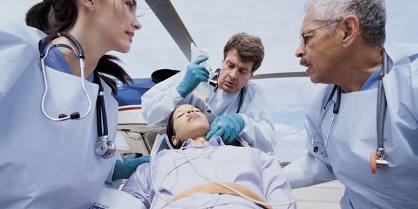 Medical team emergency patient