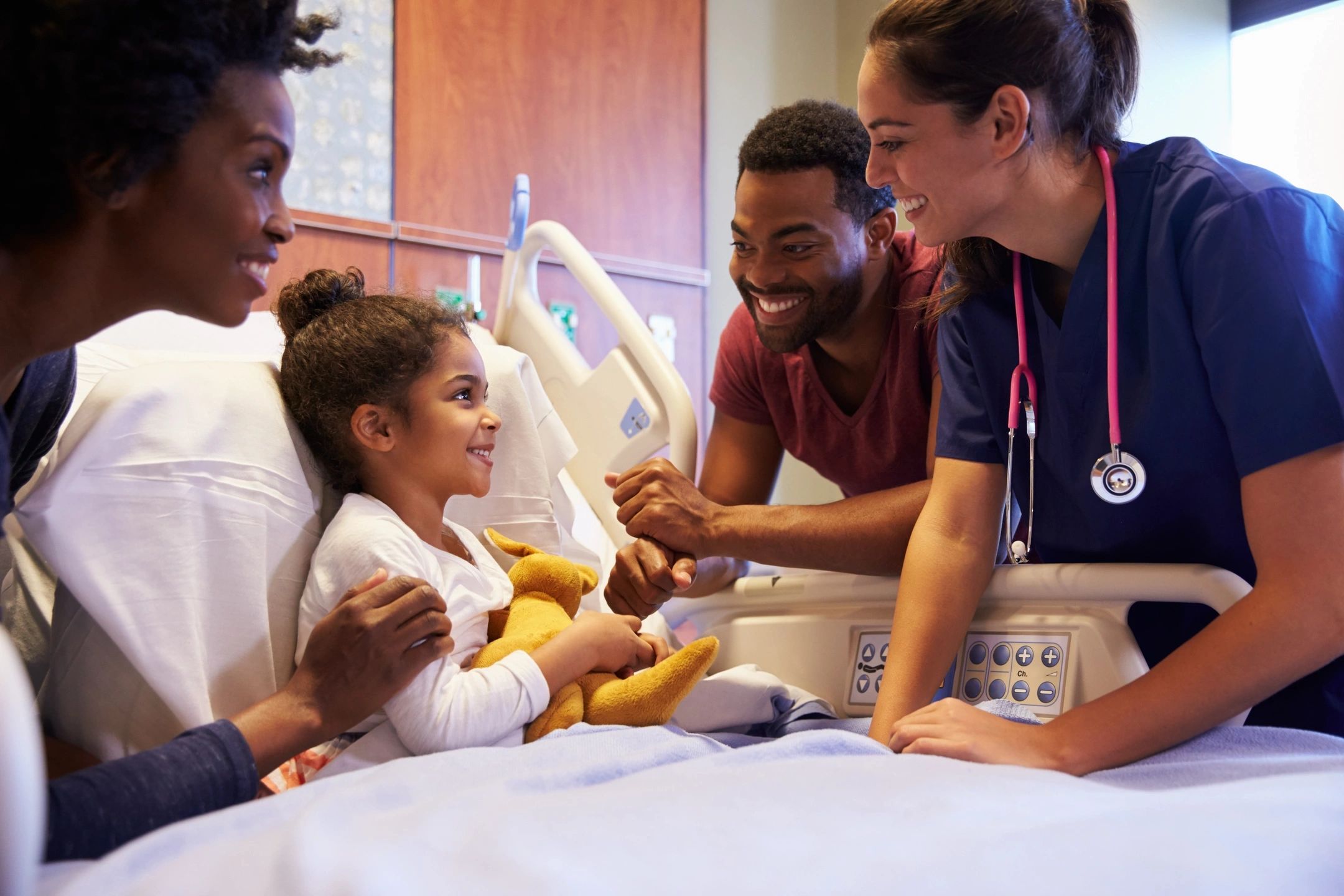Doctor with child patient